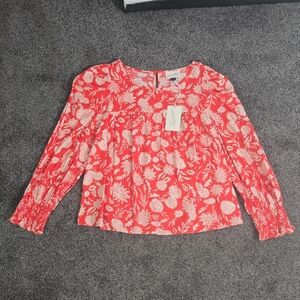 Universal Thread Red Floral Blouse